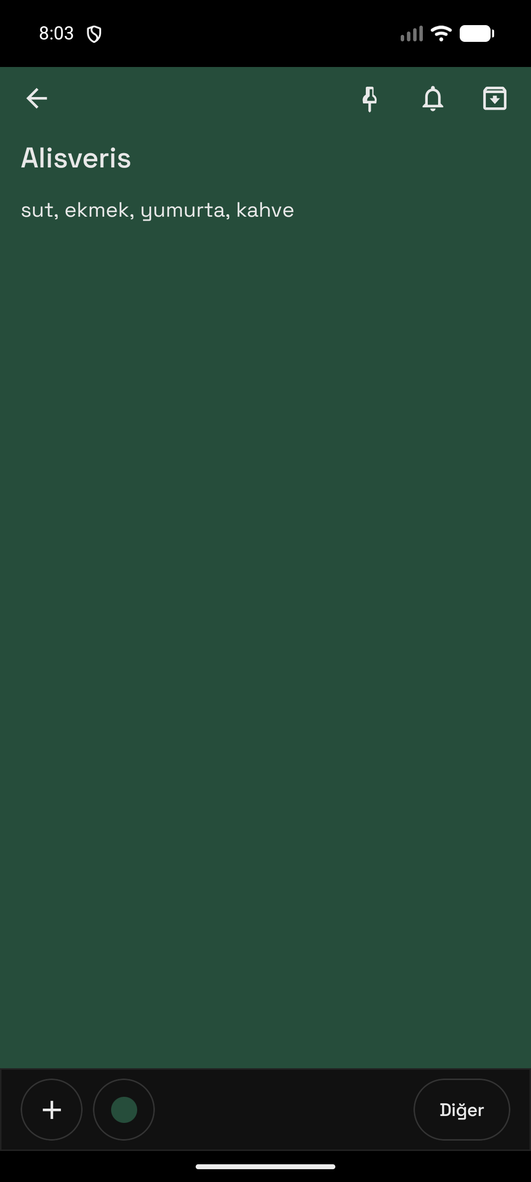 Not — Yazma